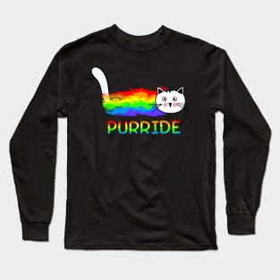 Purride LGBT Cat Long Sleeve T-Shirt